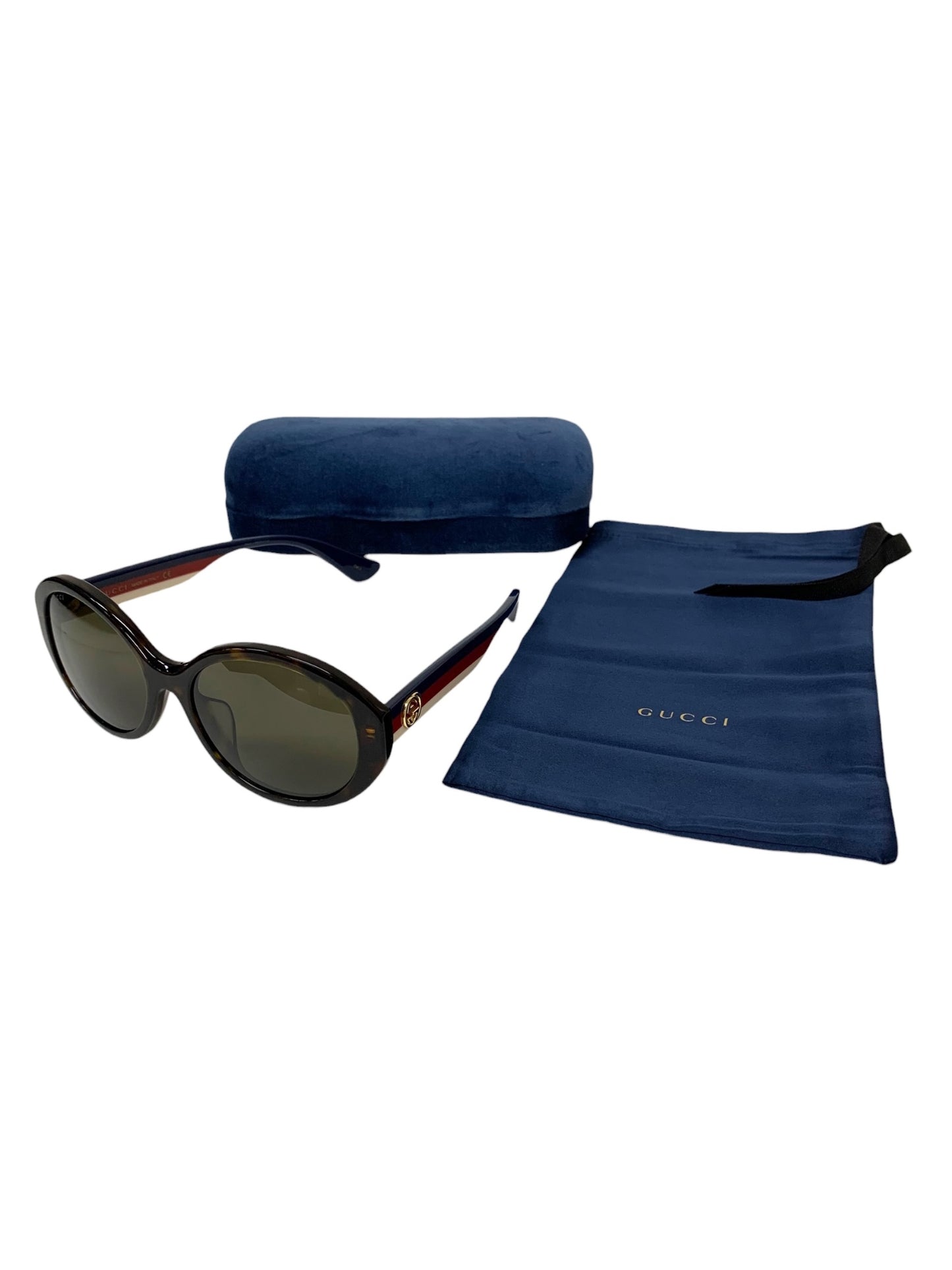 グッチ  GG0279SA サングラス ブラウン セルフレーム オーバル ロゴ ITXOXQ2C2RY8