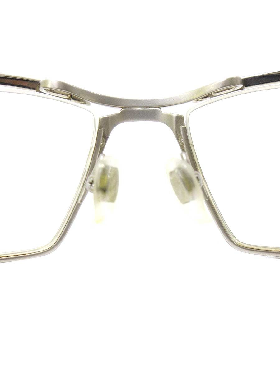 マサキマツシマ MF-1159 メガネ シルバー メタルフレーム ハーフリム スクエア IT7AF57ECHIQ
