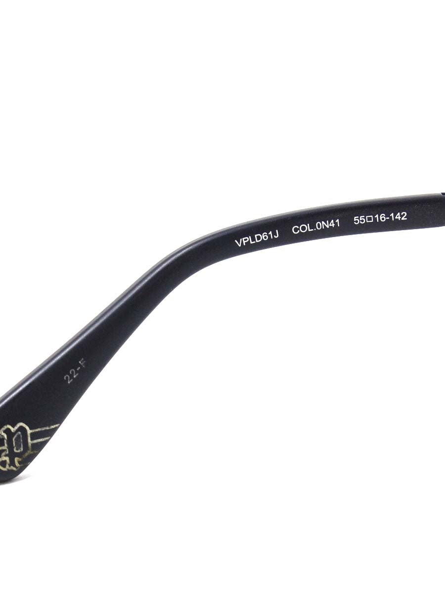 ポリス VPLD61J メガネ マットダークブルー メタルフレーム スクエア IT68JXSKZG7C