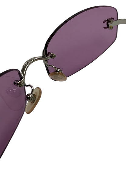 シャネル 4002 眼鏡 パープル ロゴ ITRYQLDVKEYA