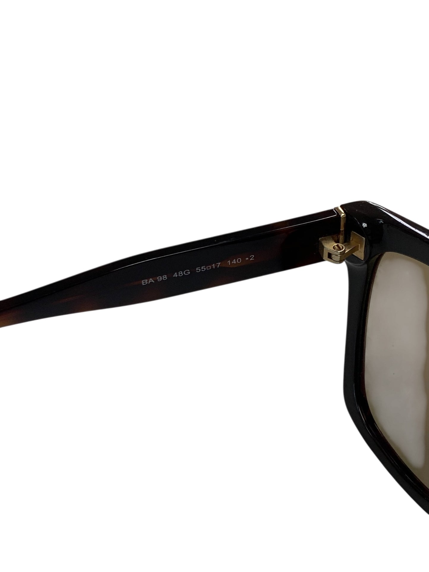 バレンシアガ BA98 48G サングラス ブラウン セルフレーム フルリム ウェリントン IT2N90V3F7T8