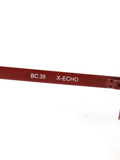 アンバレンタイン BC35 X-ECHO メガネ レッド/ブラック メタルフレーム フルリム スクエア ITC07SC3A0DA