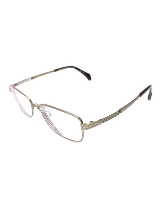 シャルマン MENS MARK XM1191 メガネ ライトブラウン メタルフレーム フルリム スクエアシェイプ ITCAQ140JU2O