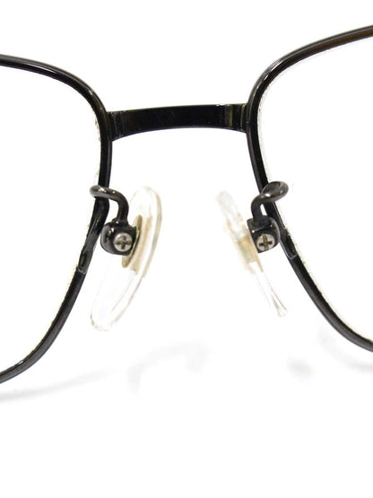 ハマモト HT-7008 メガネ メタルブラック メタルフレーム フルリム スクエア ITIHORXRTXMQ