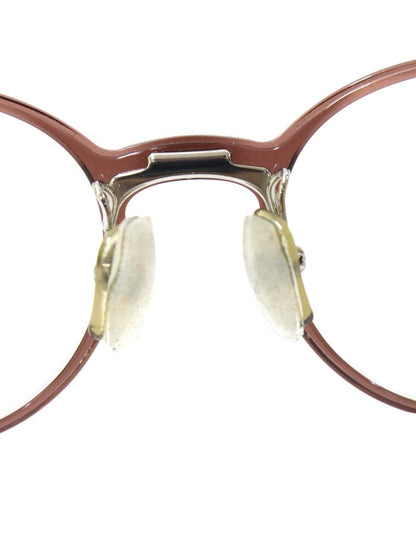 フォーナインズ NPM-118 メガネ ブラウン プラスチック チタン コンビフレーム フルリム ボストン IT1J41J3Y95K