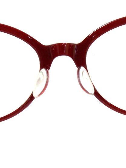 フォーナインズ NPM-71 メガネ レッド/ゴールド チタン プラスチック コンビフレーム フルリム オーバル IT6KUCKXMWU8