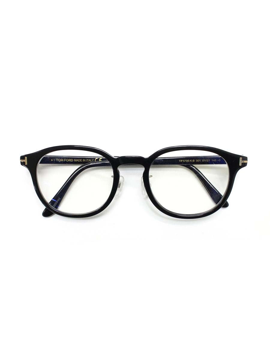 トムフォード TF5795-K-B メガネ ブラック セルフレーム フルリム ボストン ITA0M49JCD28