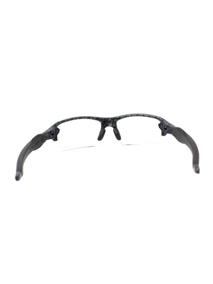 オークリー FLAK2.0 メガネ ブラック/グレー スポーツ 幾何柄 セルフレーム ハーフリム ITKR2W63YQO8