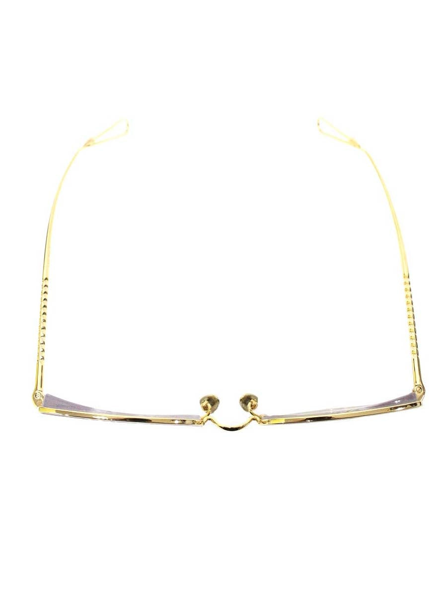 アーレム Place Mireille メガネ ゴールド メタルフレーム(合金＋22Kメッキ) フルリム キャットアイ IT1CVMD94HTO