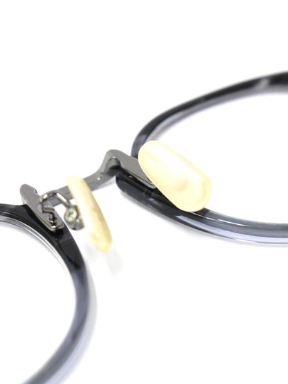 ユウイチトヤマ UF0-028 メガネ グレーササハーフ/グレー コンビフレーム フルリム ボストン IT6EQEPFSLI0