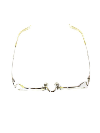 フォーナインズ O-02T メガネ シルバー メタルフレーム ハーフリム ITQIIBBPPYMG