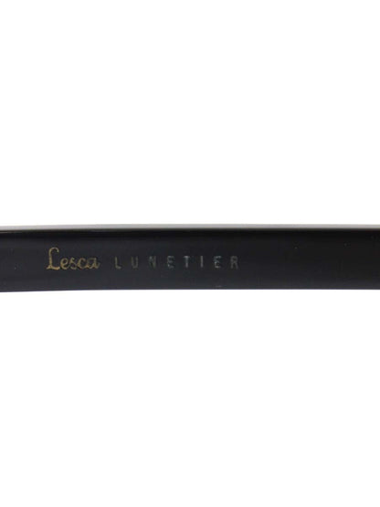 レスカルネティエ Lesca mod.Clay Col.10 メガネ ブラック セルフレーム フルリム ティアドロップ ITQFRJ6SPQLW