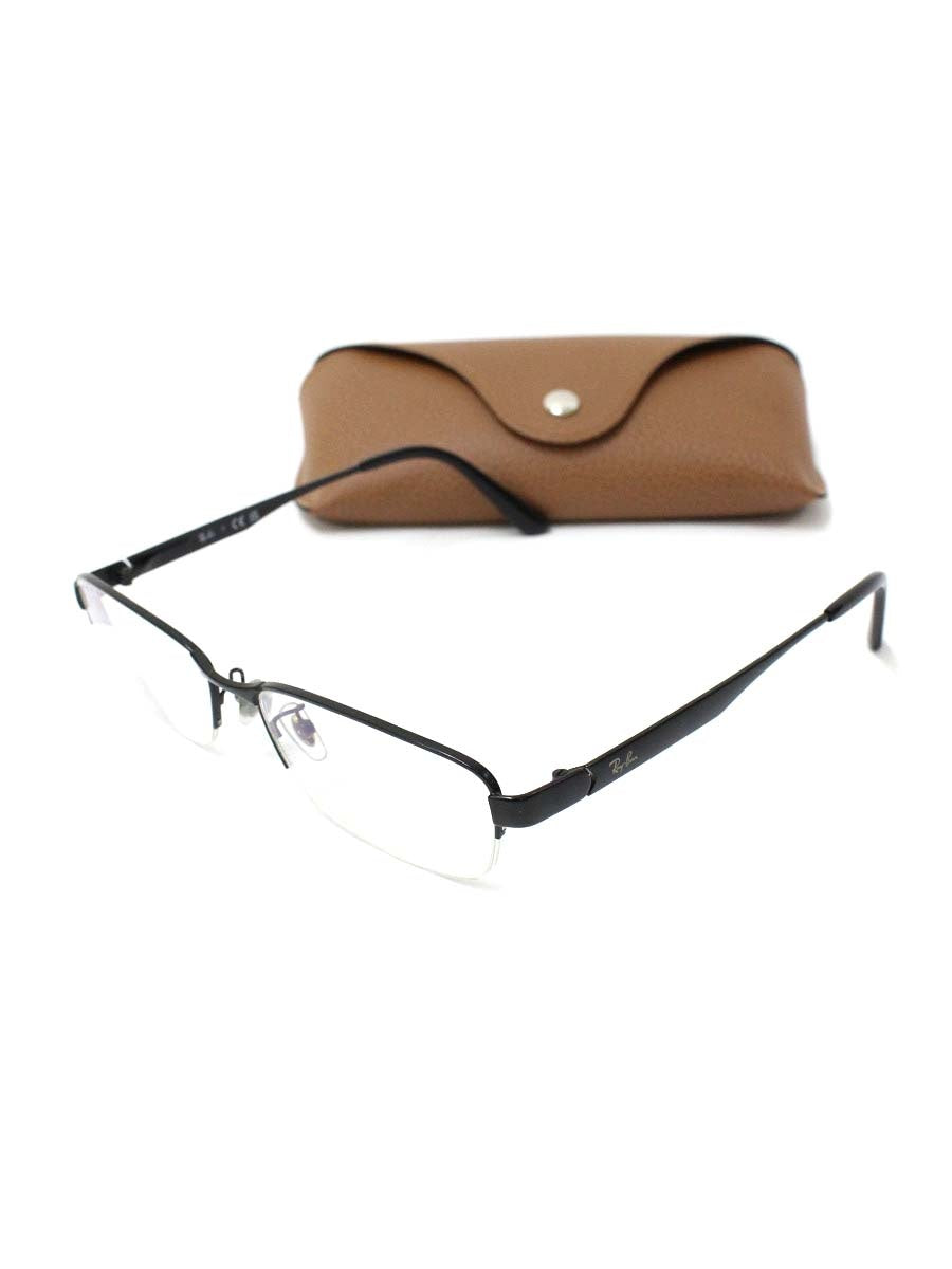 レイバン RB6453D メガネ ブラック ハーフリム メタルフレーム スクエア ITFEM1OAX3CY