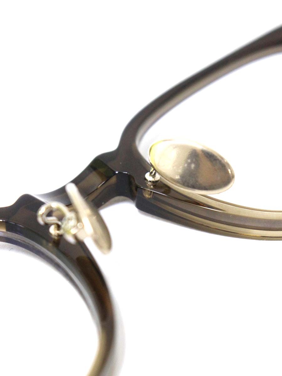 プロポ propo HESTER ヘスター 2 ブラウンクリアハーフ/ゴールド アセテート チタン ITU34W4A8XRM