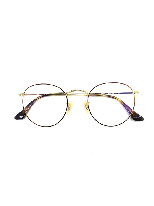 レイバン ROUND METAL RB3447V メガネ ハバナ/ゴールド メタルフレーム フルリム ラウンド IT6DDLD9F1JW