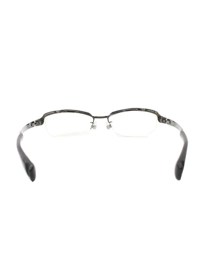 フォーナインズ S-321T メガネ 眼鏡 ガンメタル/ブラック メタルフレーム ハーフリム スクエア ITKFGVYV2O9W