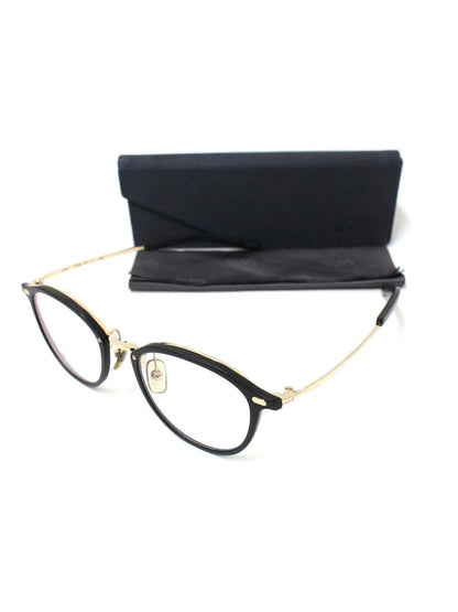 フォーナインズ M-80/9101 メガネ ブラック/ゴールド コンビフレーム フルリム ウェリントン ITMDDSTJFB6C