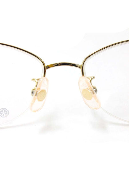 中村勘三郎 KN-2670 眼鏡 ゴールド/レッド ストーン付き スクエア  COL.C-2 ITNC1TQKDNNY