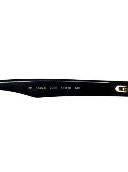 レイバン RB5345-D メガネ ブラック セルフレーム フルリム スクエア IT1TCS3HHY7W