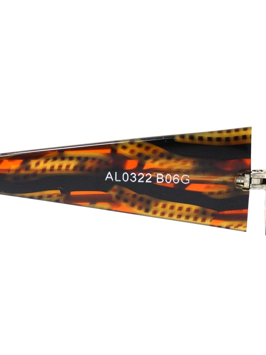 アランミクリ AL0322 B06G メガネ ブラウン/オレンジ 限定カラー セルフレーム フルリム スクエア ITC1404HJJLQ