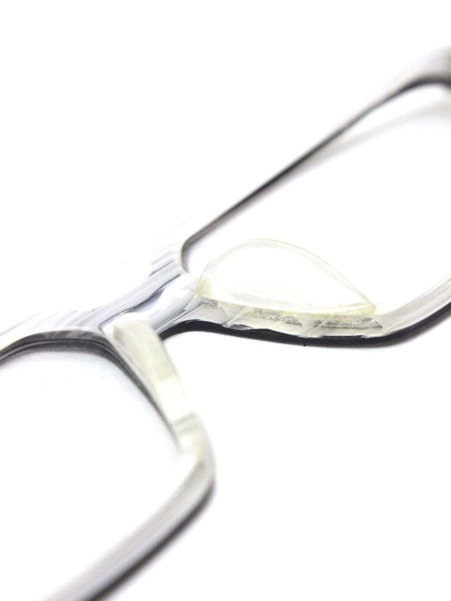 カザール MOD303 メガネ ブラック/シルバー/ホワイト コンビフレーム フルリム スクエア IT1GL9X1RGOE