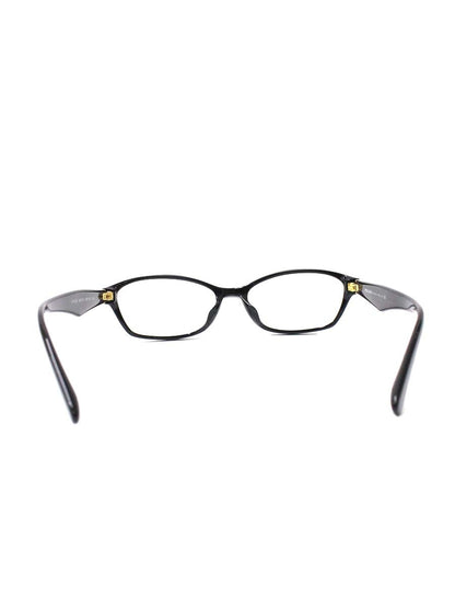 プラダ VPR02S メガネ ブラック/ゴールド ロゴ セルフレーム IT2IQJ705XID