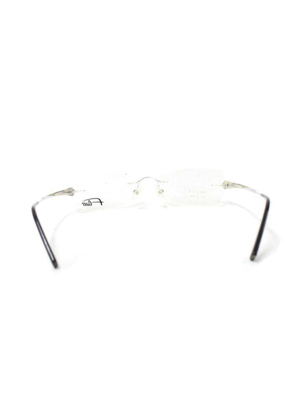 フレア FLAIR 508 メガネ ブラック/シルバー メタルフレーム リムレス IT57FKDUFJB2