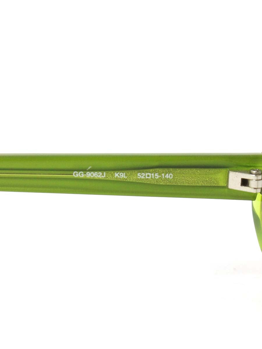 グッチ GG9062J メガネ グリーン/パープル ロゴマーク入 IT91QTNUWILC