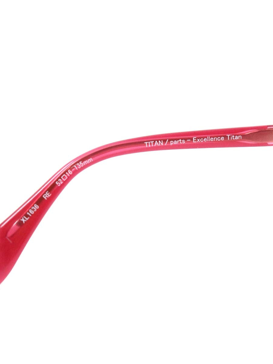 ラインアートシャルマン メヌエット XL1636 メガネ レッド/ゴールド メタルフレーム フルリム ウエリントン ITR92SC46NYY