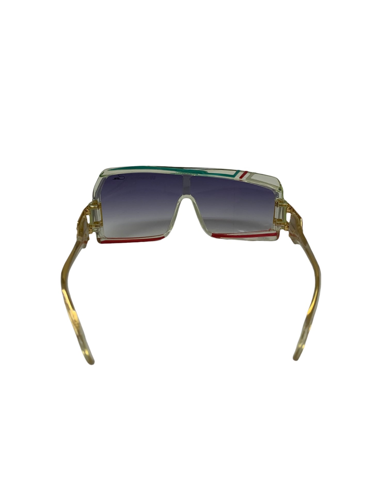 カザール MOD.858 サングラス 透明 セルフレーム ハーフリム（ナイロール）ウェリントン IT7X3LAFSVU0