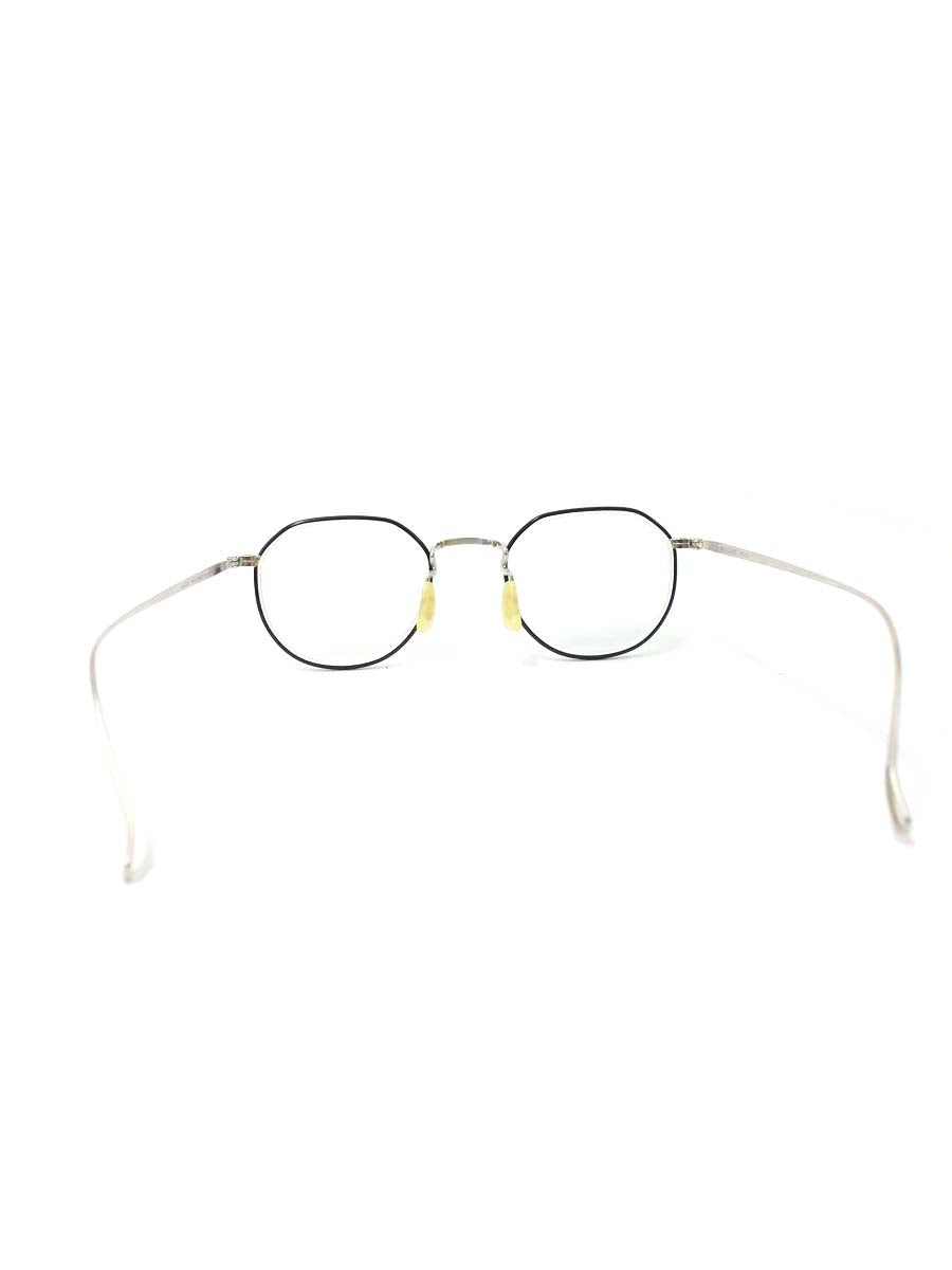 エクレク REGAN メガネ チタンブラック/シルバー メタルフレーム フルリム ウェリントン TBK ITAH3K53Q6G0