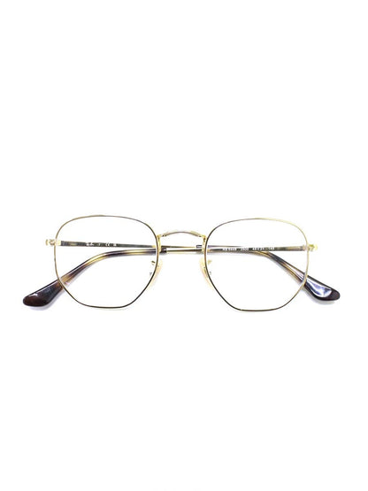 レイバン HEXAGONAL OPTICS RB6448 2500 メガネ ゴールド/ブラウン メタルフレーム フルリム ヘキサゴンシェイプ ITGRSC3NLEME