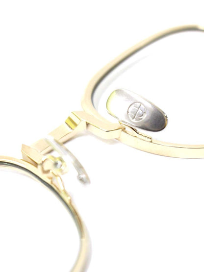 ドメスティックインターナショナル DI-1008TS メガネ ゴールド/シルバー メタルフレーム フルリム ブロー ITCVBVJYYYHQ