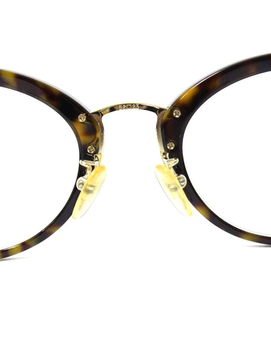 プラダ VPR06V-D メガネ ブラウン/ネイビー/グレー セルフレーム フルリム ボストン IT5YTBKGYA0S