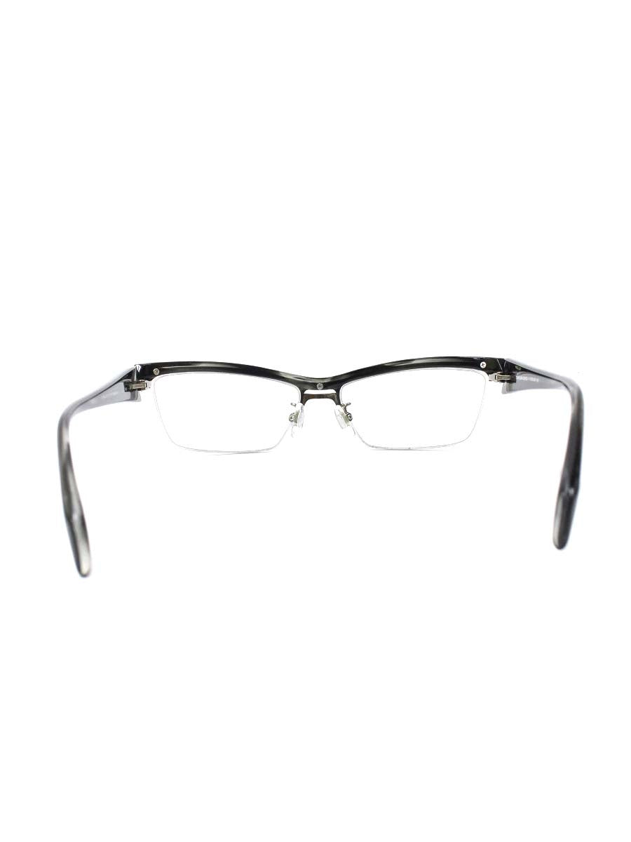 サムライ翔 SS-J24 メガネ グレーデミ/シルバー 仁 セルフレーム ハーフリム スクエア ITYCH4QD5Y4O