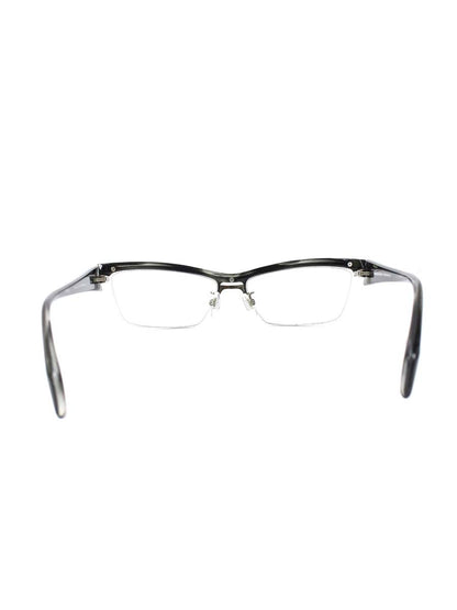 サムライ翔 SS-J24 メガネ グレーデミ/シルバー 仁 セルフレーム ハーフリム スクエア ITYCH4QD5Y4O