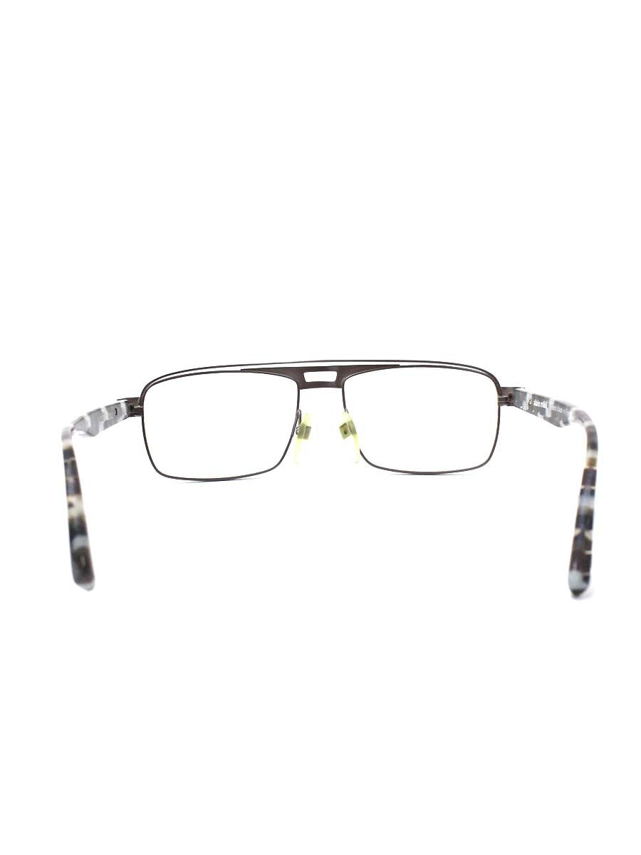 アランミクリ AL1223 メガネ ブラウン/ホワイト/ブラック コンビフレーム フルリム スクエア ITE7HCDG87FQ