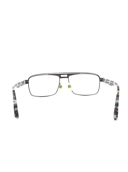 アランミクリ AL1223 メガネ ブラウン/ホワイト/ブラック コンビフレーム フルリム スクエア ITE7HCDG87FQ