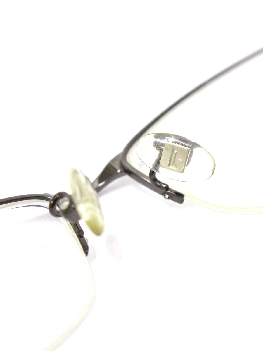 ポリス VPL753J メガネ ブラック/ガンメタル コンビフレーム ハーフリム（ナイロール）スクエア ITRT4F2RRDVU