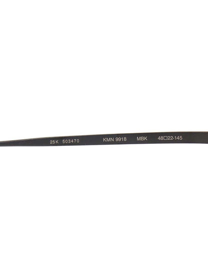 カメマンネン KMN-9918 メガネ マットブラック メタルフレーム オーバル IT2805R202QW