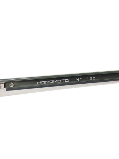 ハマモト HT-102 メガネ ガンメタリック/グリーン コンビフレーム スクエア IT5EWU3DJY8W