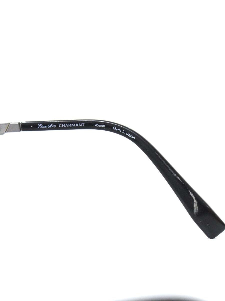 ラインアートシャルマン XL1808 メガネ グレー/メタルシルバー メタルフレーム フルリム スクエア IT0G9JUQOPVS