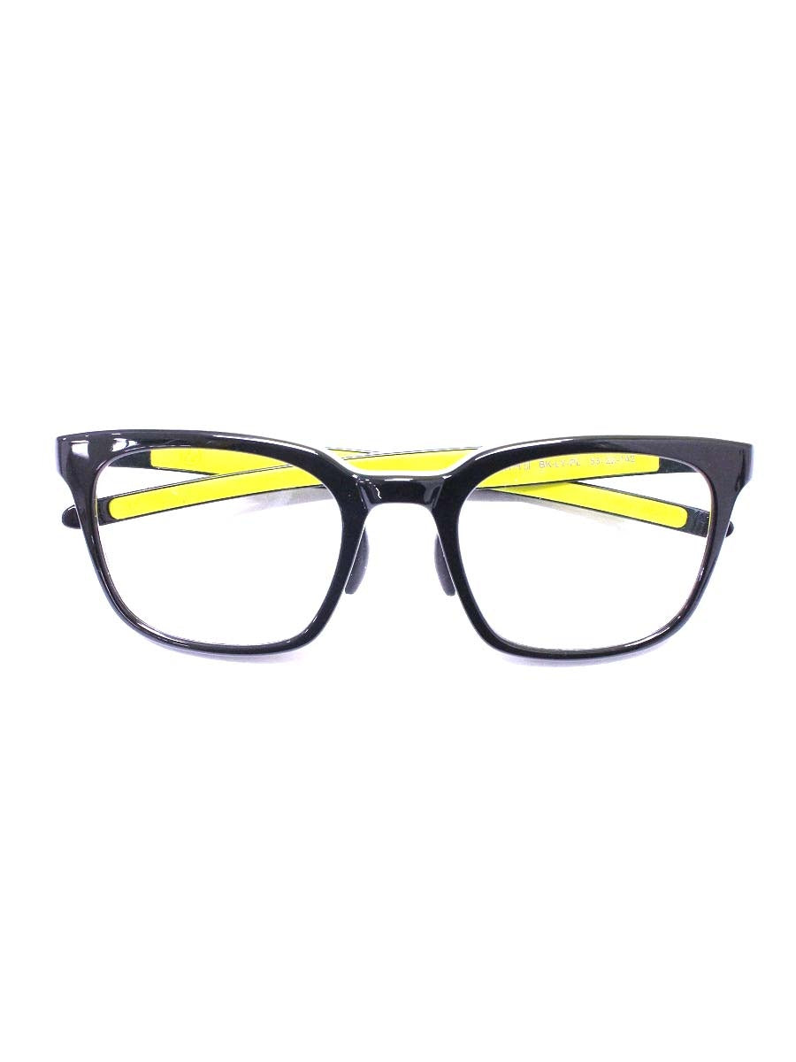 アイヴォル HEATH ヒース3 BK-LY-PL メガネ ブラック/レモンイエロー セルフレーム ウェリントン ITZYO4EO1FNU