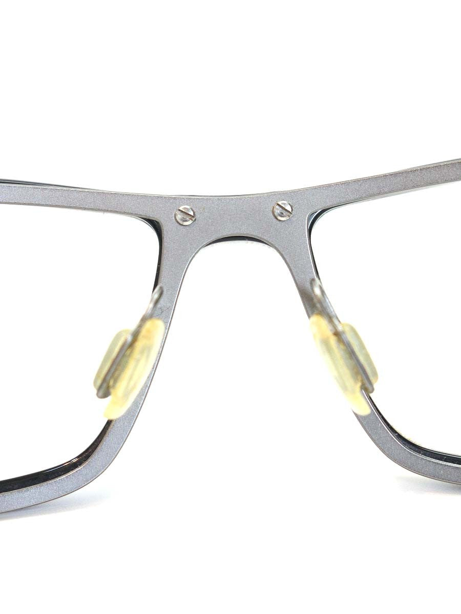 ノーエゴ FRAGMENT 1 メガネ ブラック スクエア コンビフレーム ITK1R1EW07X0