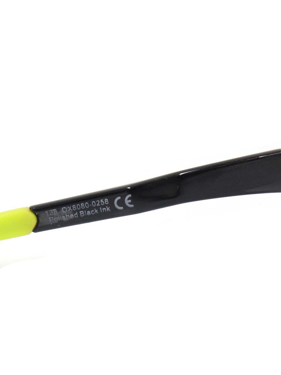 オークリー クロスリングゼロ OX8080-0258 メガネ ブラック/蛍光グリーン IT26YA6MR72S