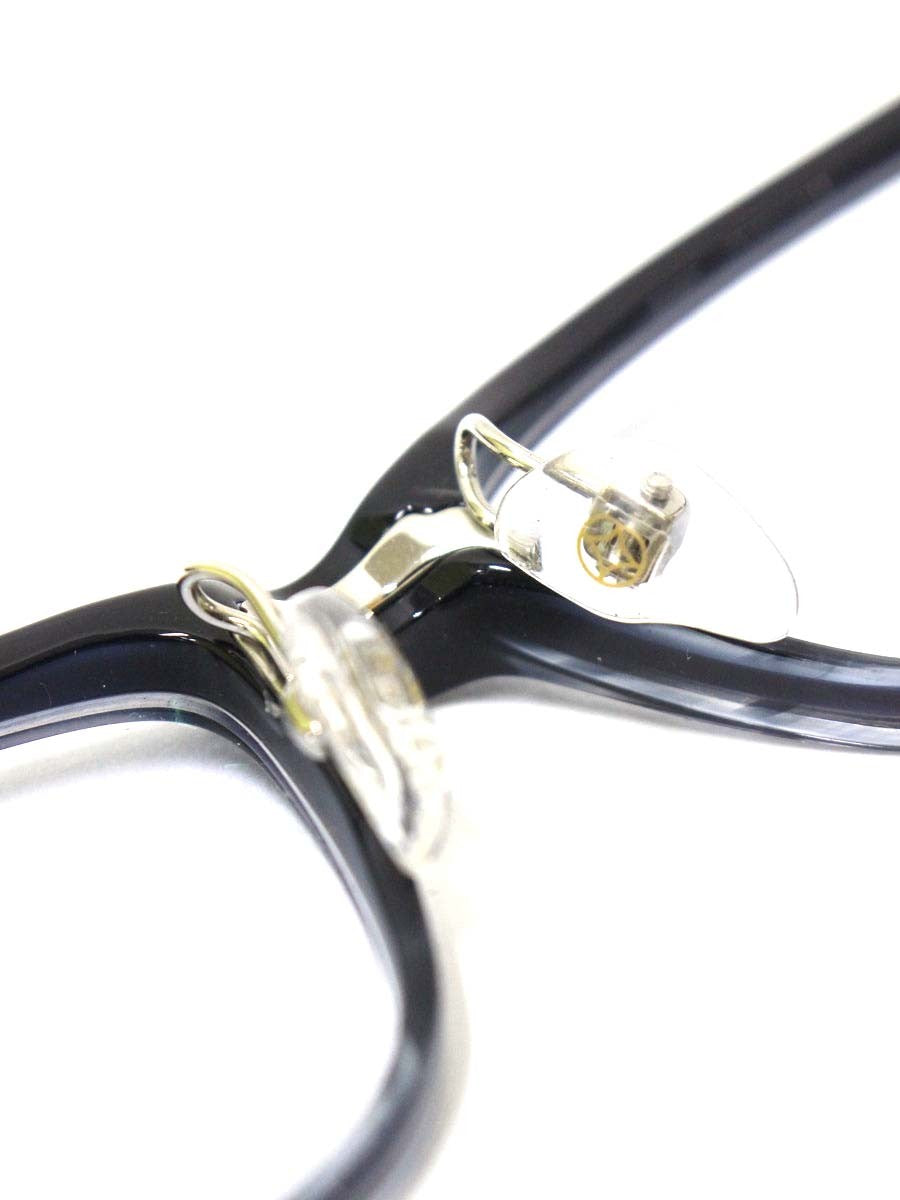 フォーナインズ NP-17 メガネ ネイビー セルフレーム フルリム スクエア ITKIZC6PVYC8