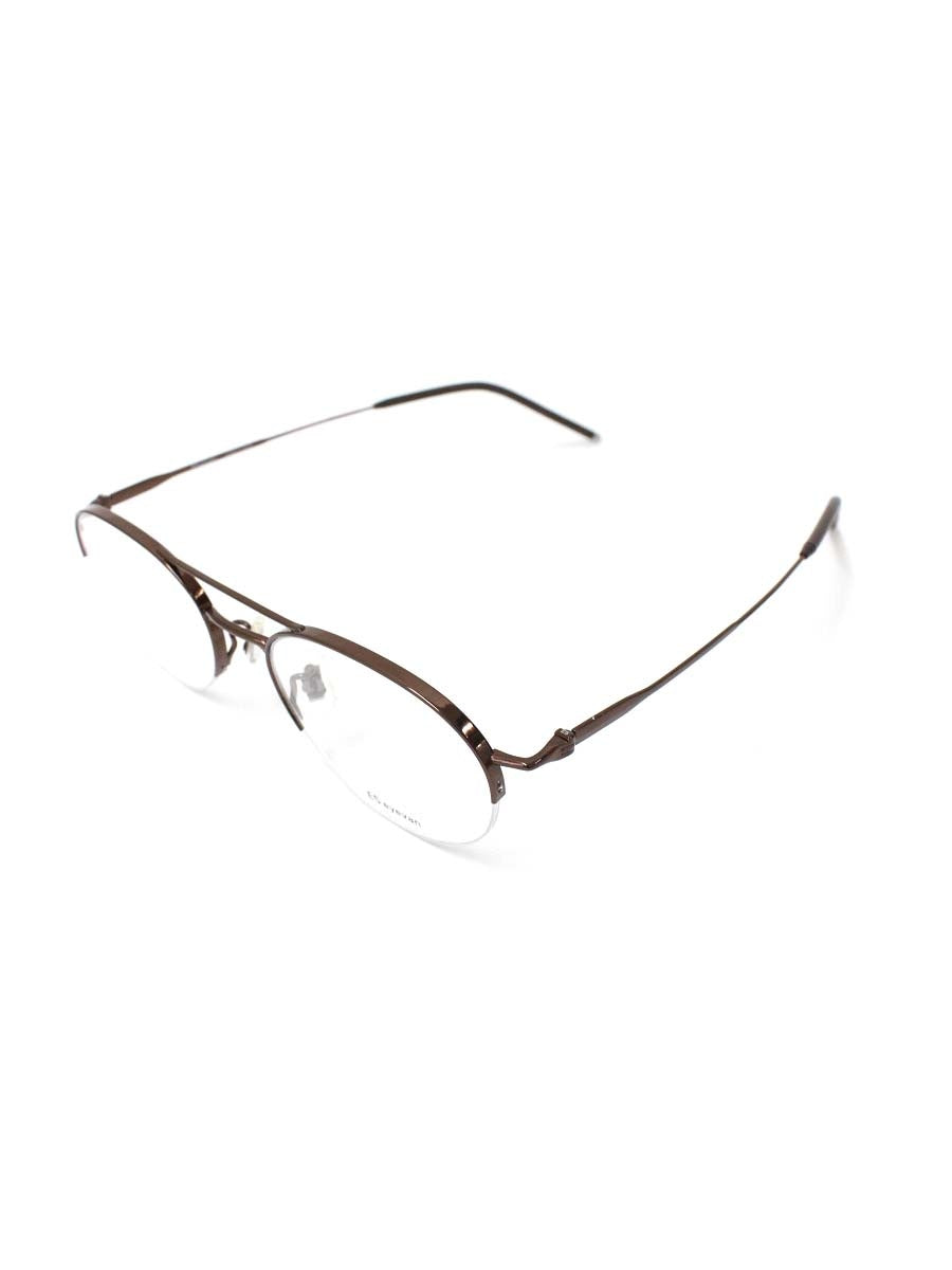 イーファイブアイヴァン ｍ23 メガネ ブラウン メタルフレーム ハーフリム ツーブリッジ IT1KTBIO9Y18