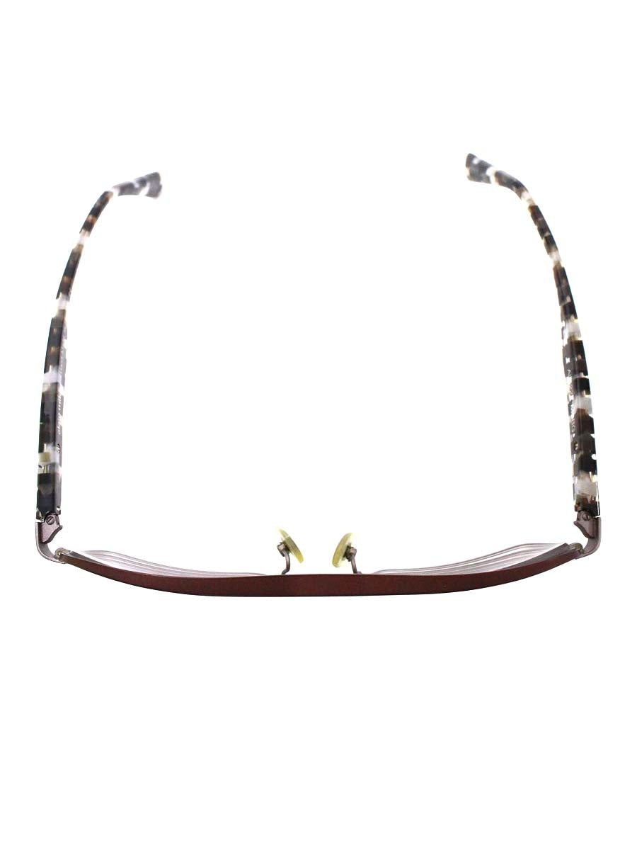 アランミクリ AL1223 メガネ ブラウン/ホワイト/ブラック コンビフレーム フルリム スクエア ITE7HCDG87FQ