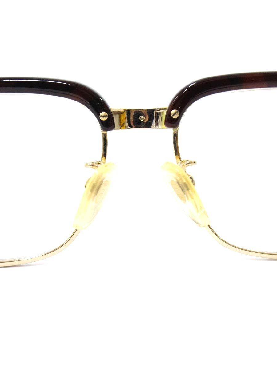 エンパイアユニーク 1650 メガネ 眼鏡 ブラウン/ゴールド コンビフレーム フルリム ボストン IT19JUXCU13W
