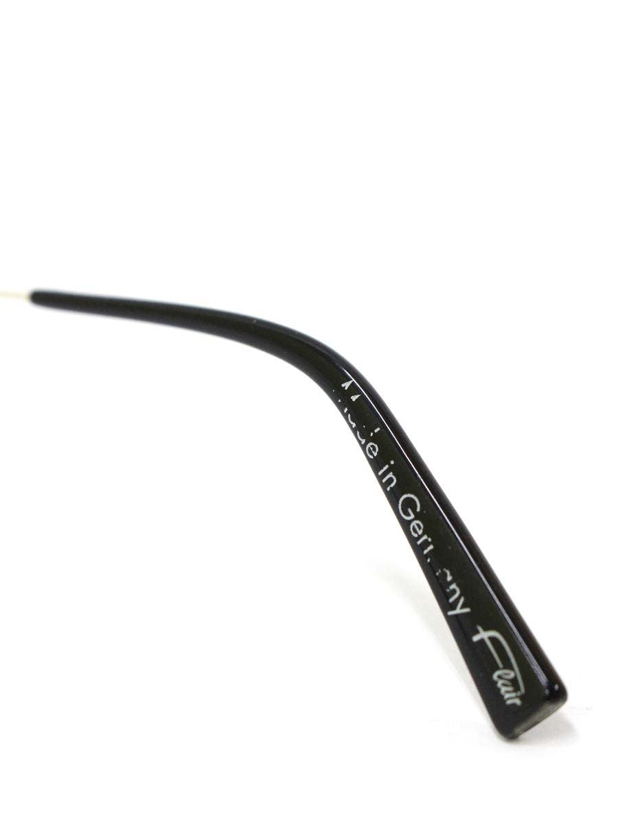 フレア FLAIR 508 メガネ ブラック/シルバー メタルフレーム リムレス IT57FKDUFJB2